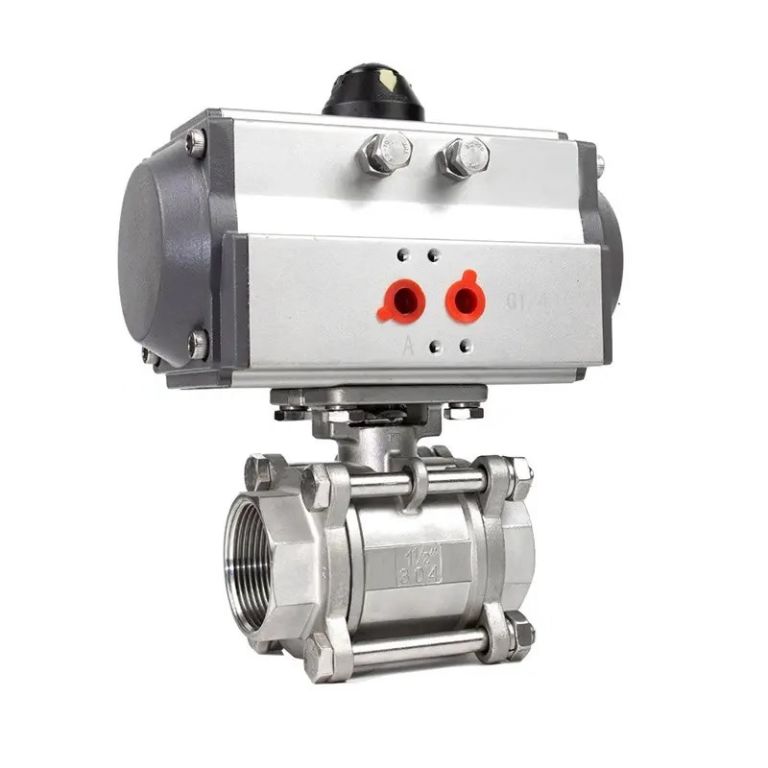 PNEUMATIC 3-PIECE DESIGN 2-WAY FLOATING BALL VALVE PNEUMATIC 3-PIECE DESIGN 2-WAY FLOATING BALL VALVE