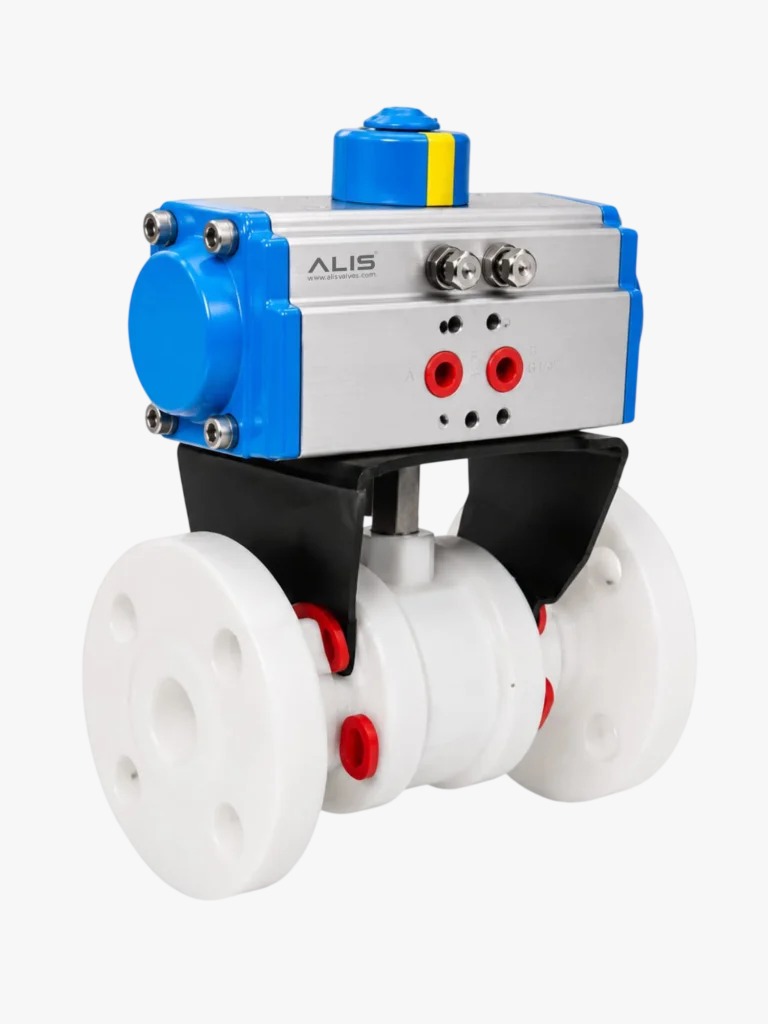 PNEUMATIC POLYPROPYLENE 2 WAY BALL VALVE PNEUMATIC POLYPROPYLENE 2 WAY BALL VALVE