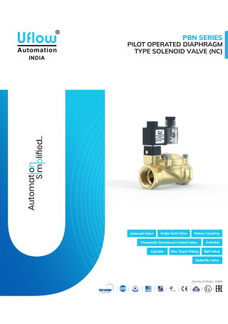 UFLOW PILOT OPE. DIAPHRAGM TYPE SOV PBN SERIES