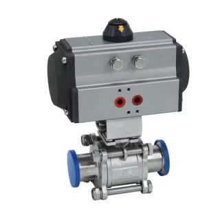 PNEUMATIC 2-WAY PHARMACEUTICAL BALL VALVE PNEUMATIC 2-WAY PHARMACEUTICAL BALL VALVE
